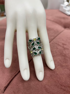 Gamuza Emerald Ring Sterling Silver