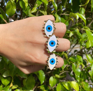 Fashion Evil Eye Ring Adjustable