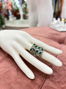 Gamuza Emerald Ring Sterling Silver