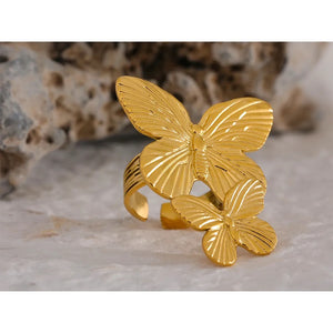 Anillo de Mariposa ✨ Butterfly Gold Ring