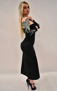 Black Dress with Shiny Elegant