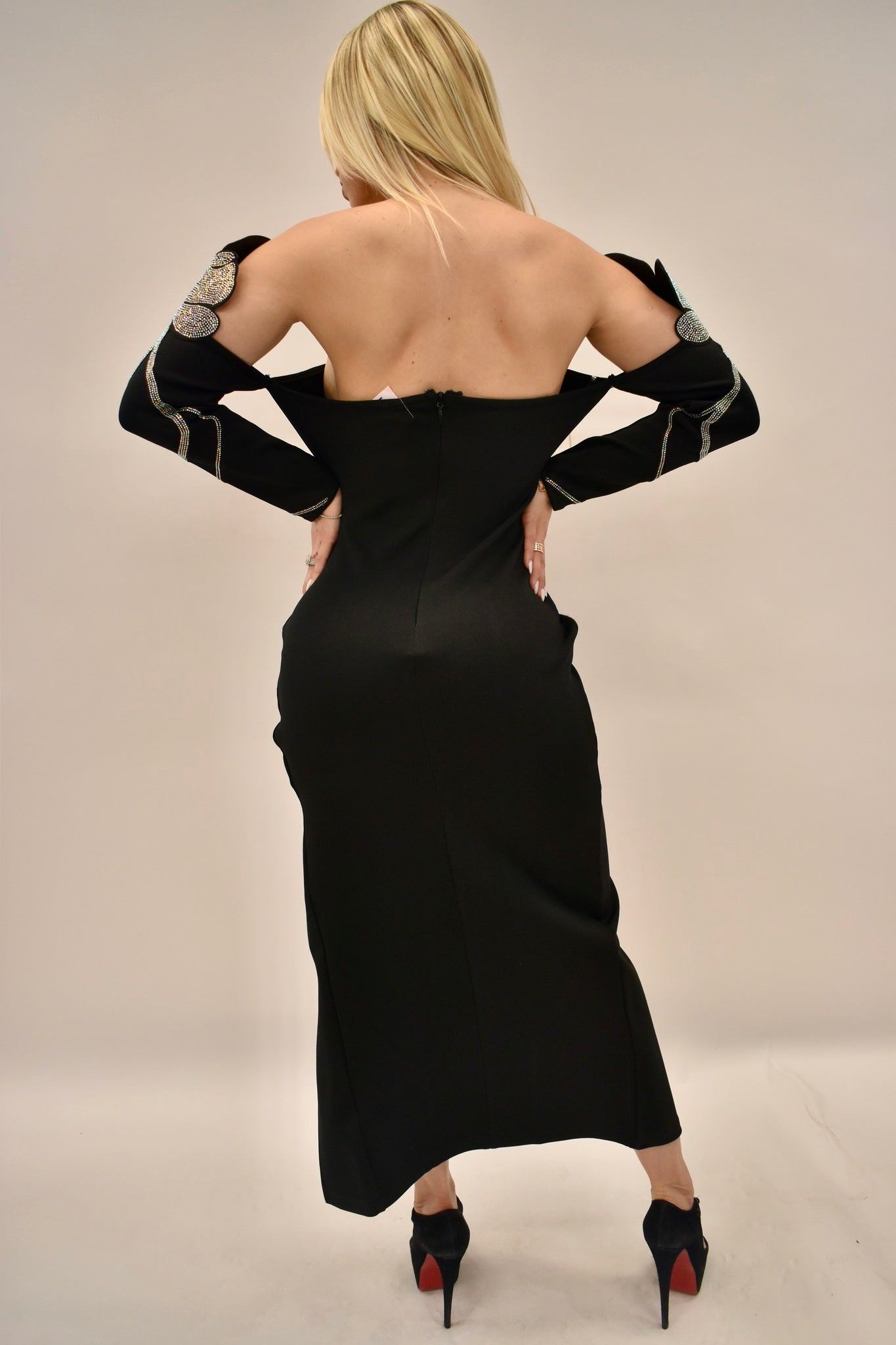Black Dress with Shiny Elegant