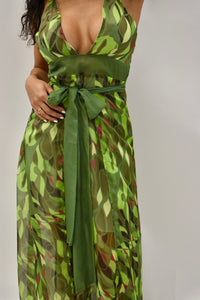 Striking Green Beach Dress